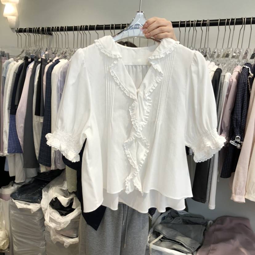 RIVEROOM東大門實拍女裝新款人氣推薦熱賣真品襯衫蕾絲衫RIVEROOM襯衫/蕾絲衫
