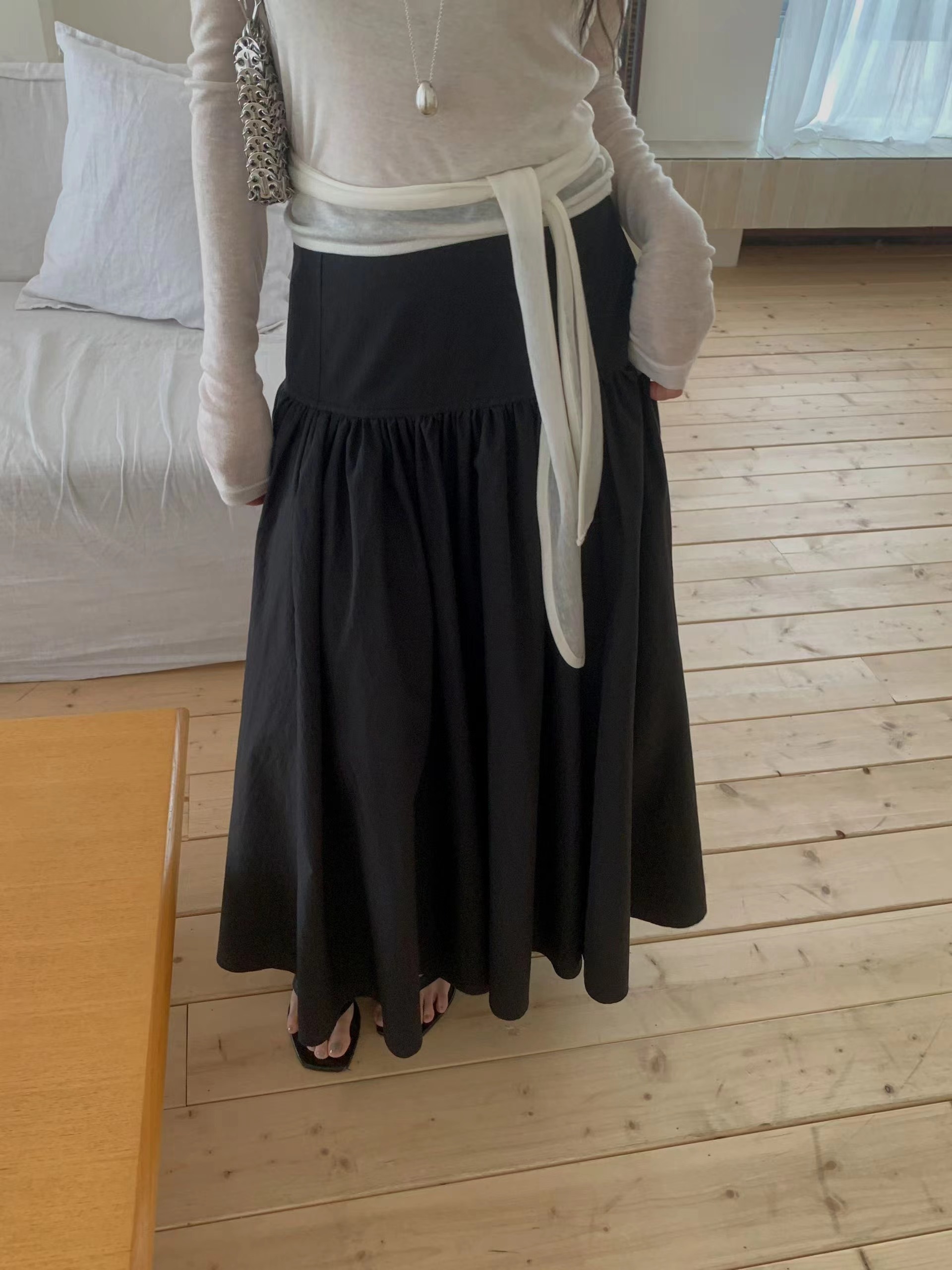 MIELLE-미엘르-OT韓國直郵女士新品真品人氣熱賣休閑長裙MIELLE-미엘르-OT長裙