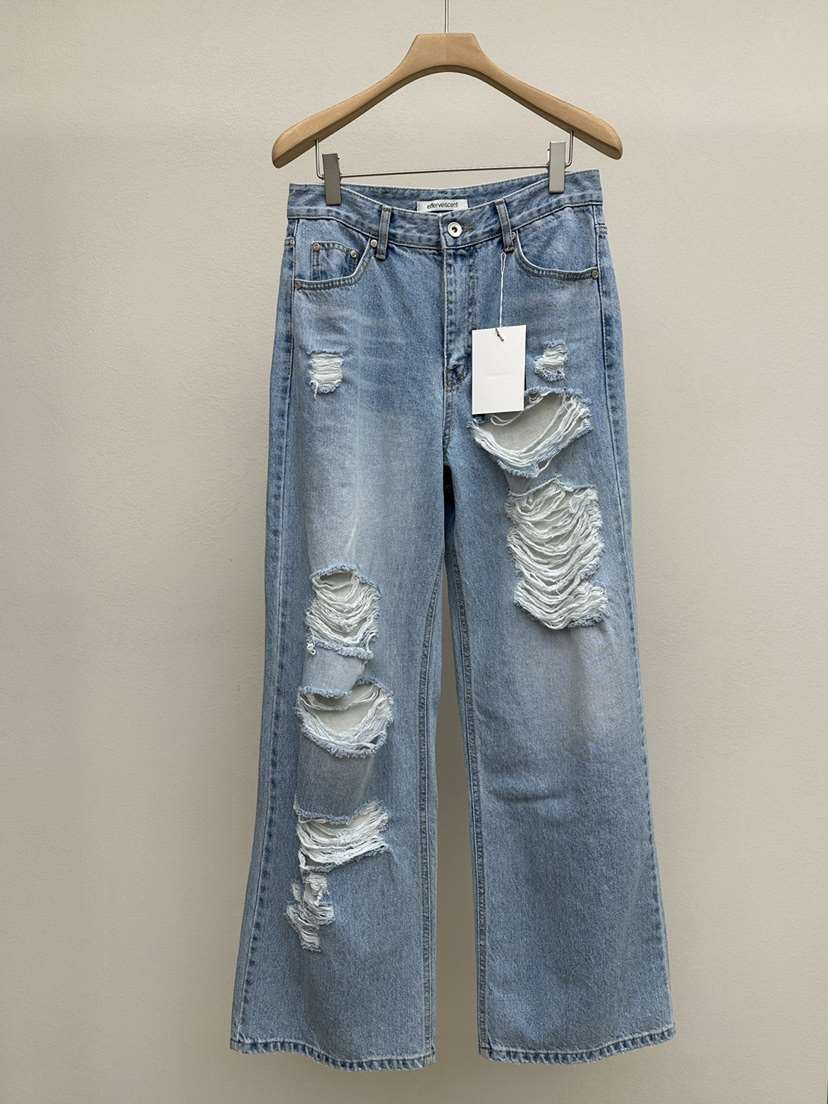 EFFERVESCENT韓國直郵女士新品職業真品26春夏人氣牛仔褲evc/effervescent牛仔褲