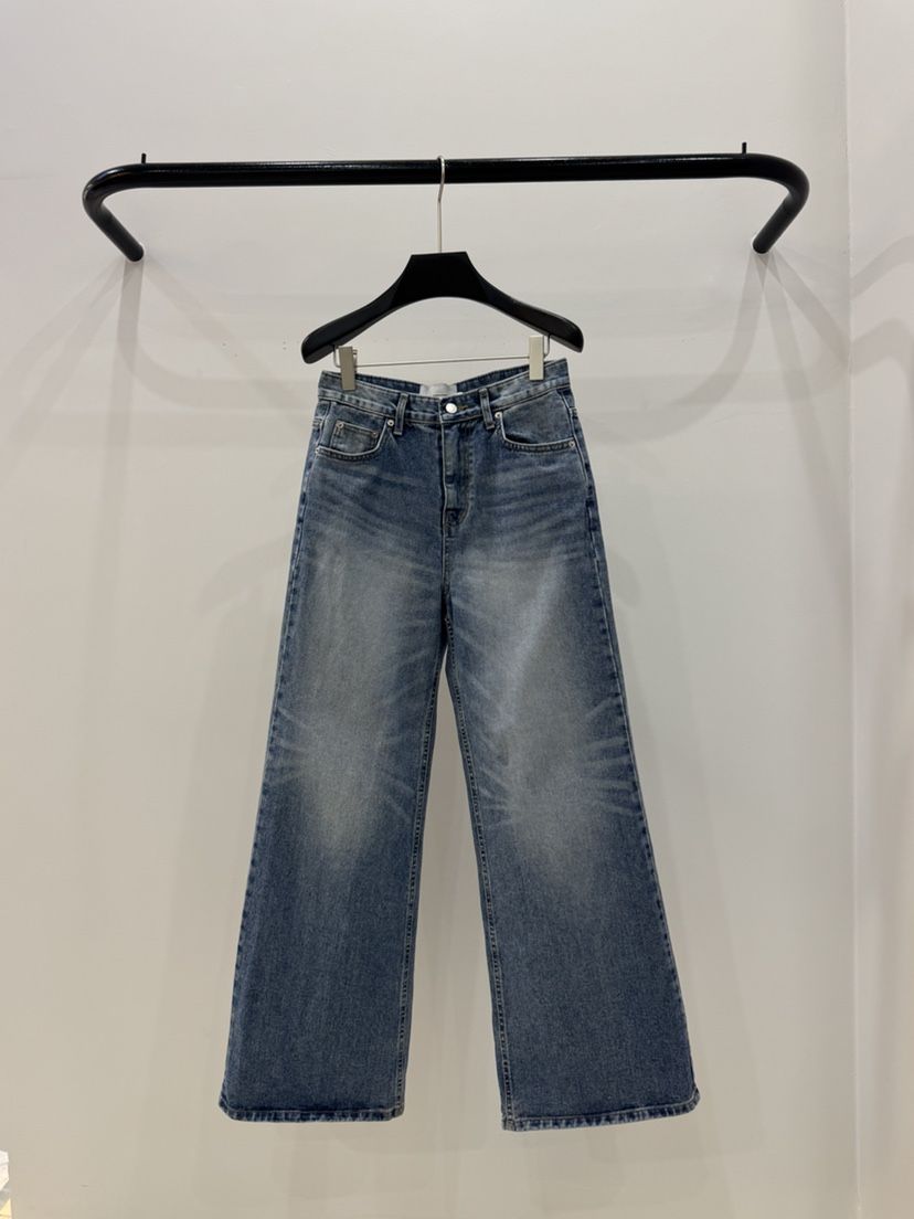 MUSHROOM EFFECT東大門代購女士新款人氣26春夏時尚牛仔褲MUSHROOM EFFECT牛仔褲