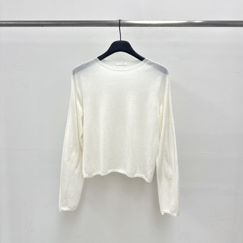 RIVER東大門代購女裝新款人氣真品職業時尚推薦針織衫透明WATER/RIVER針織衫