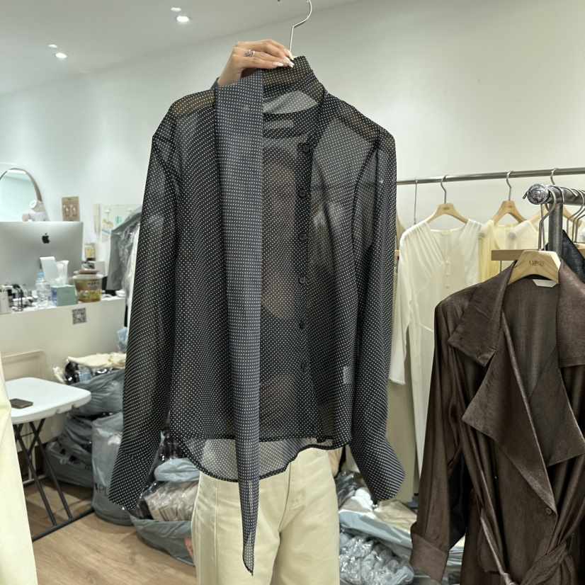 LEWIN韓國直郵女士新款時尚熱賣職業推薦休閑襯衫蕾絲衫雪紡LEWIN襯衫/蕾絲衫