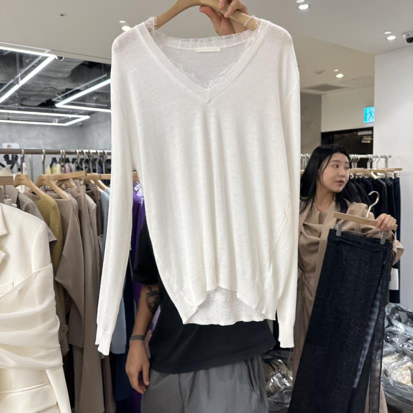 LEWIN韓國直郵女士新品推薦真品休閑職業時尚熱賣針織衫V領LEWIN針織衫