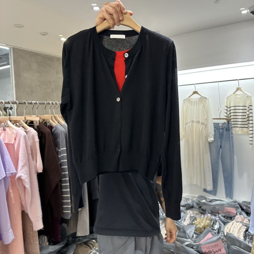 LEWIN東大門實拍女士新款職業推薦時尚人氣真品針織衫假兩件LEWIN針織衫