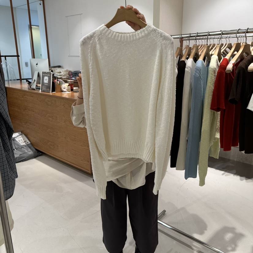 ANDMORE BUTTON韓國直郵女裝新款26春夏熱賣時尚針織衫棉ANDMORE BUTTON針織衫