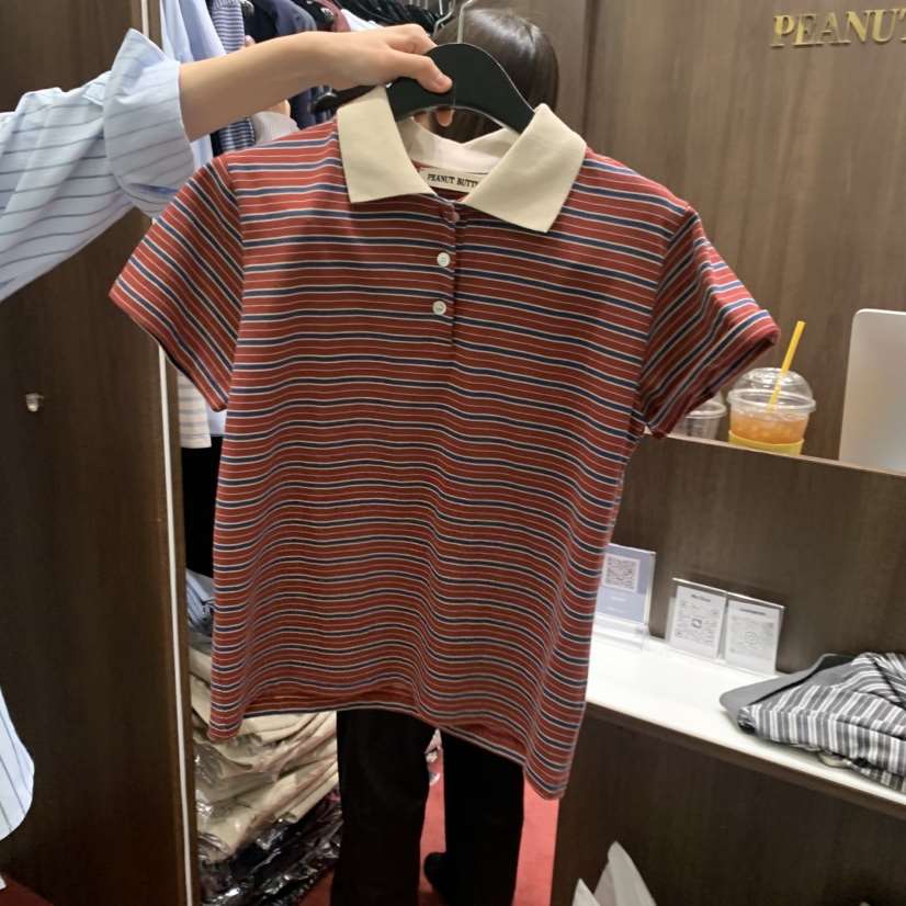 PEANUT BUTTER韓國直郵女士新款熱賣職業休閑真品推薦T恤PEANUT BUTTERT恤