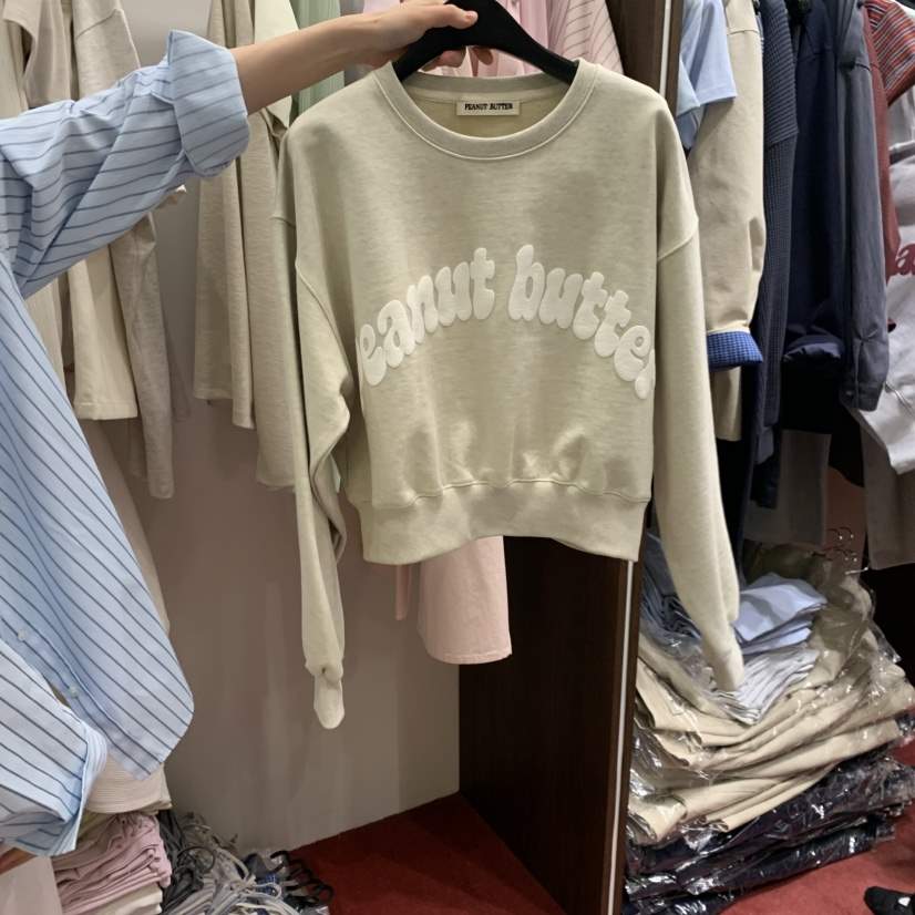 PEANUT BUTTER韓國代購女裝新品26春夏推薦休閑職業衛衣PEANUT BUTTER衛衣