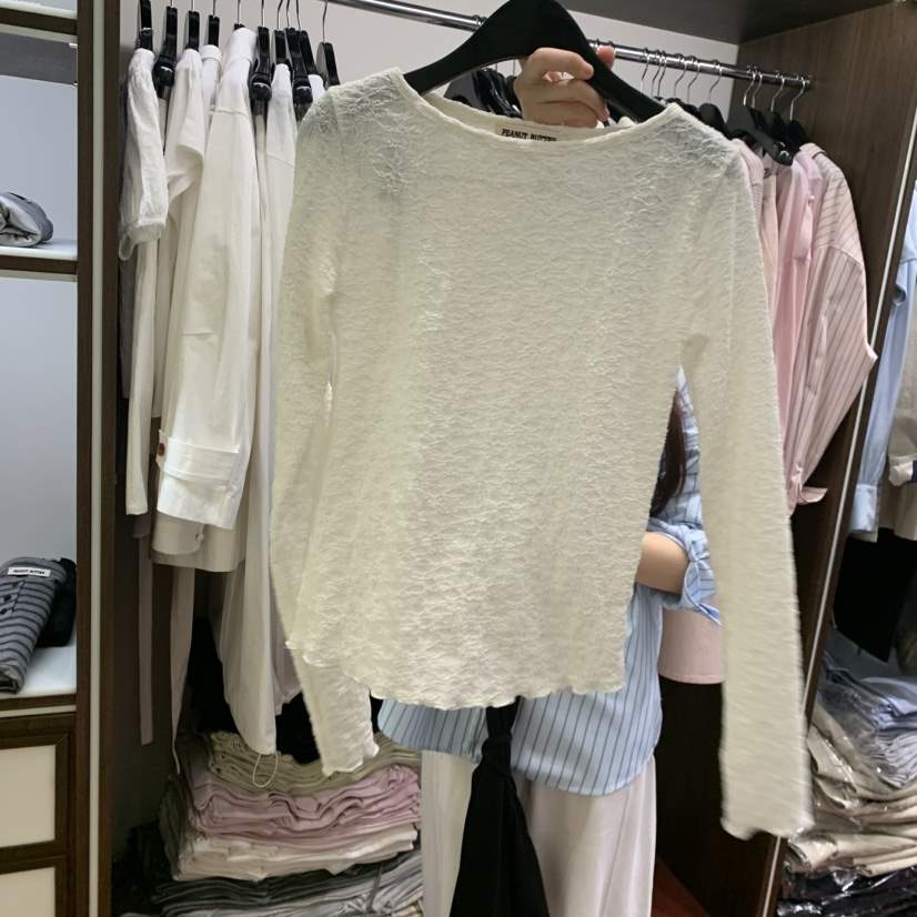 PEANUT BUTTER東大門代購女士新品推薦26春夏人氣長袖T恤PEANUT BUTTER長袖T恤