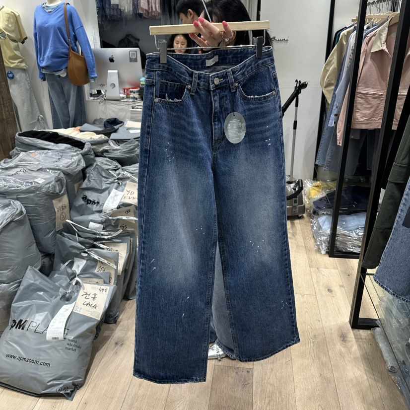 BRUNI/RICOTTA韓國直郵女裝新品26春夏人氣真品職業牛仔褲BRUNI/RICOTTA牛仔褲