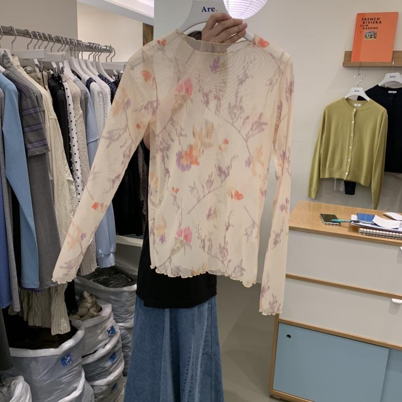 ARE東大門代購女裝新品26春夏推薦休閑真品襯衫蕾絲衫透視ARE YOU/ARE襯衫/蕾絲衫