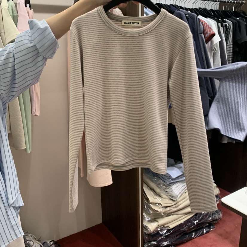 PEANUT BUTTER東大門直郵女裝新品職業推薦熱賣真品長袖T恤PEANUT BUTTER長袖T恤