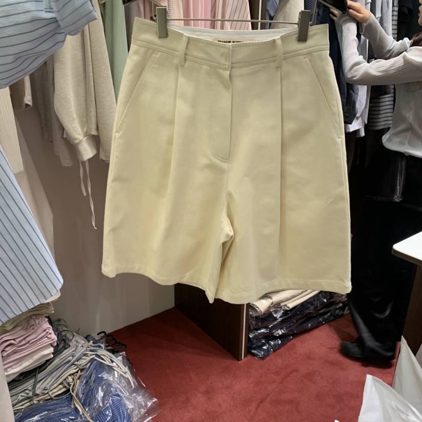 PEANUT BUTTER東大門實拍女士新品休閑熱賣短褲棉質褶裥PEANUT BUTTER短褲
