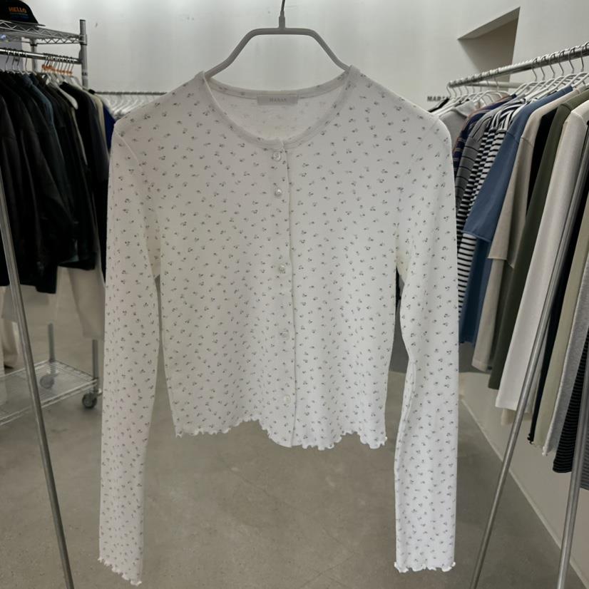 MARAN-P東大門代購女裝新品推薦真品職業長袖T恤開衫羅紋MARAN長袖T恤