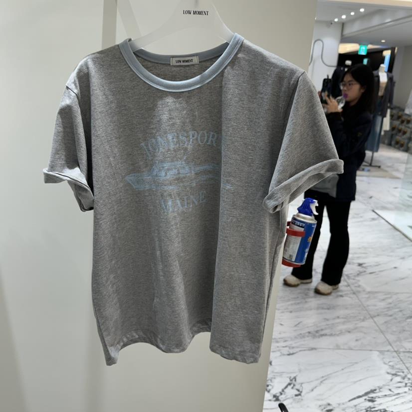 LOW MOMENT韓國直郵女裝新款26春夏休閑時尚真品熱賣T恤LOW MOMENTT恤