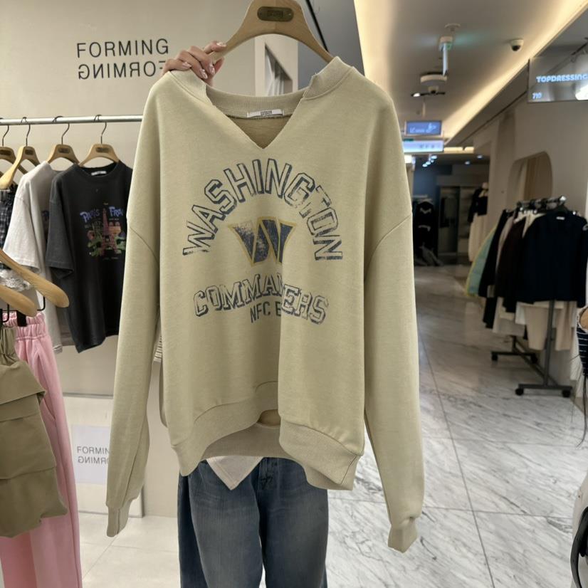 FORMING-P東大門直郵女士新品26春夏休閑衛衣不含內搭V領FORMING-P衛衣