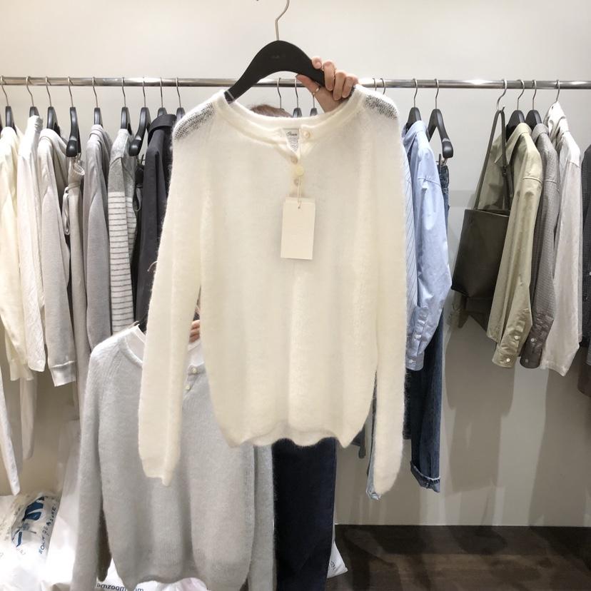 OURIN/THIS IS東大門實拍女士新品熱賣針織衫不含內搭紐扣OURIN/THIS IS針織衫