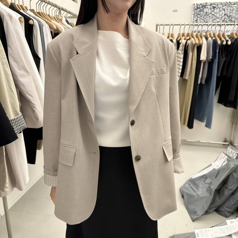 MER韓國直郵女裝新品職業推薦休閑時尚熱賣人氣26春季夾克MER/ANGELO BIANCO夾克