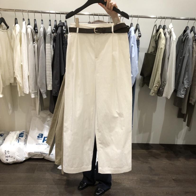 OURIN/THIS IS東大門實拍女士新款熱賣26春季休閑褲不含腰帶OURIN/THIS IS休閑褲