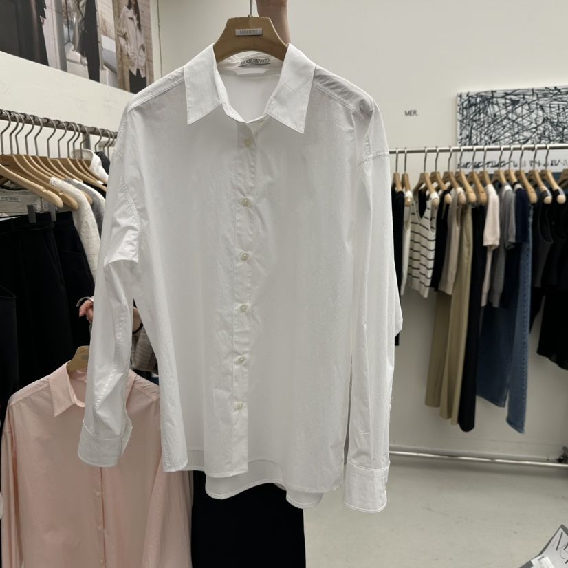 MER韓國代購女士新款熱賣時尚26春季推薦人氣職業襯衫蕾絲衫MER/ANGELO BIANCO襯衫/蕾絲衫