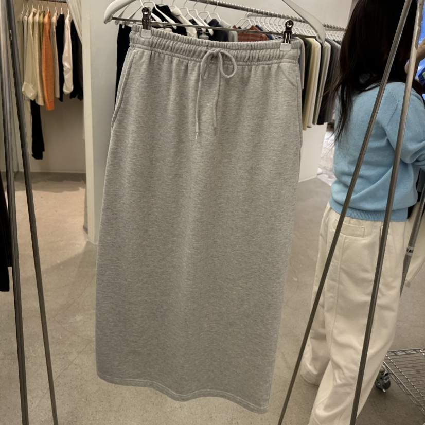 MARAN-P東大門實拍女士新品人氣熱賣休閑長裙運動裙開衩MARAN長裙