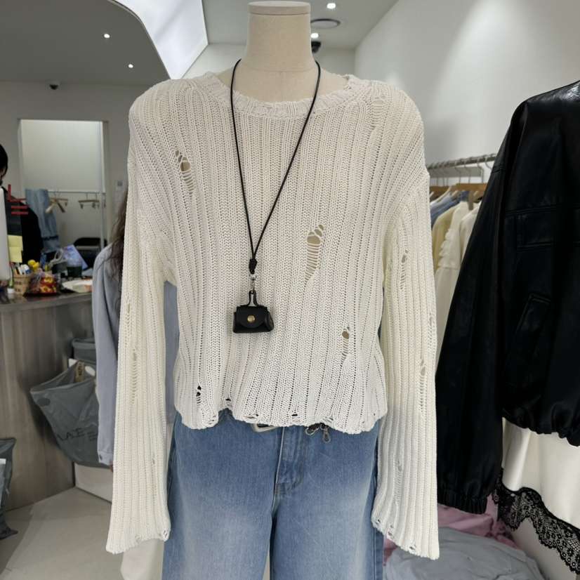 REPELLER韓國直郵女士新品人氣推薦熱賣26春季針織衫不含項鏈REPELLER針織衫