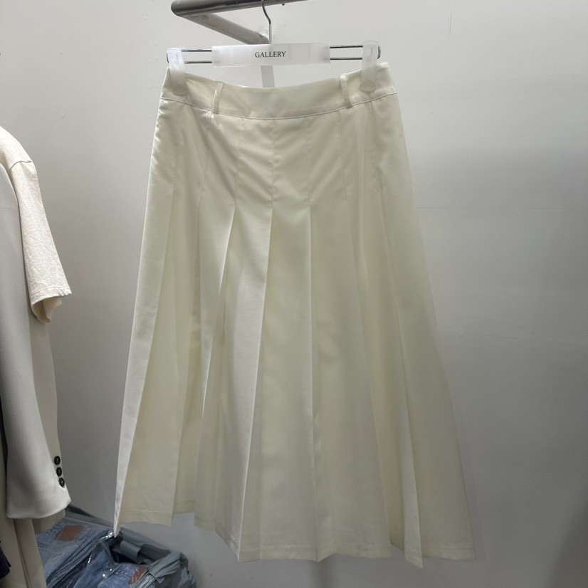 GALLERY-P東大門直郵女士新品休閑熱賣職業長裙羊毛褶裥GALLERY-P長裙