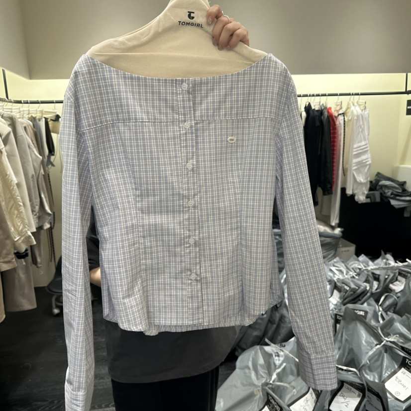 TOMGIRL韓國代購女士新品推薦人氣職業休閑熱賣襯衫蕾絲衫TOMGIRL襯衫/蕾絲衫