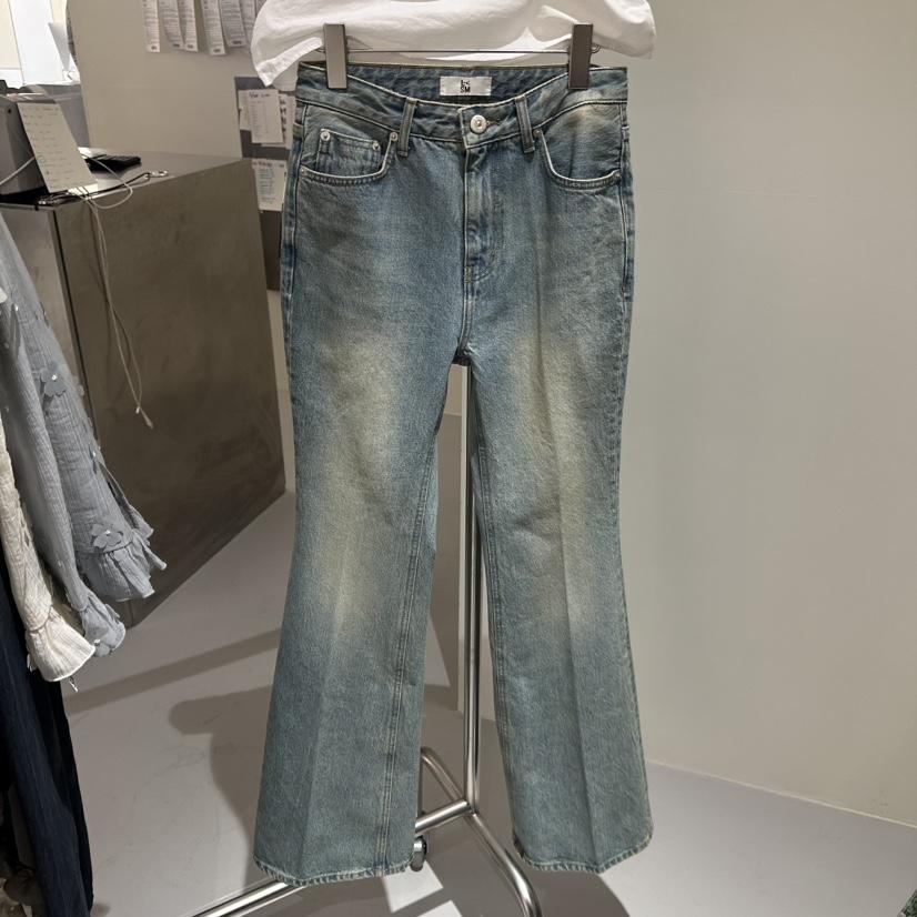 LOVE YOU SO MUCH/MORE THAN YESTERDAY韓國代購女裝新品26春季牛仔褲喇叭LYSM/MORE THAN YESTERDAY牛仔褲