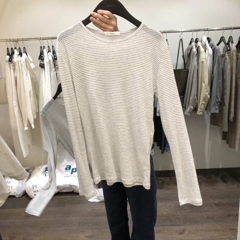 OURIN/THIS IS東大門代購女裝新款熱賣26春季休閑長袖T恤OURIN/THIS IS長袖T恤