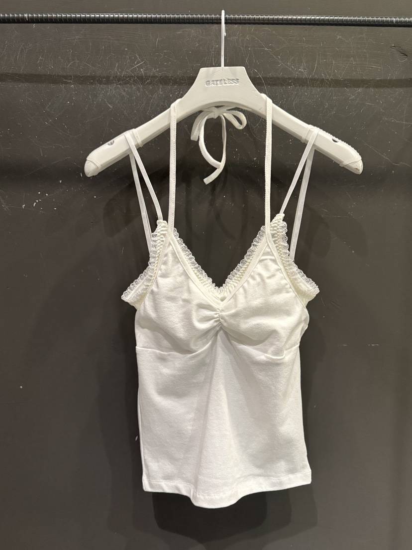 GATELESS東大門代購女裝新款推薦時尚熱賣職業吊帶背心蕾絲GATELESS吊帶/背心