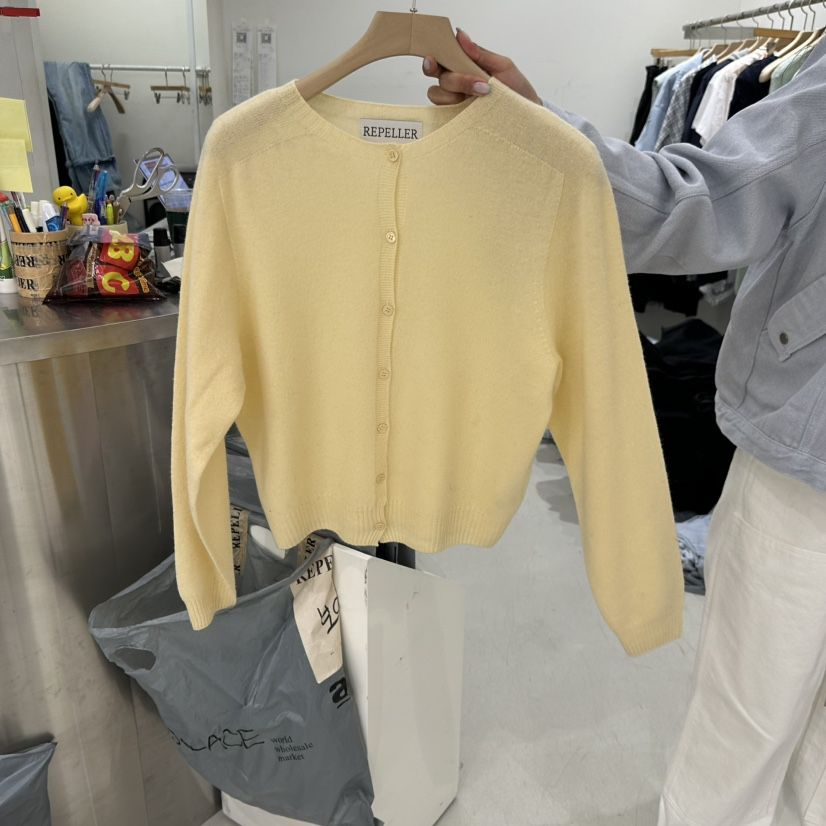 REPELLER東大門代購女士新款時尚推薦26春季針織衫柔軟開衫REPELLER針織衫