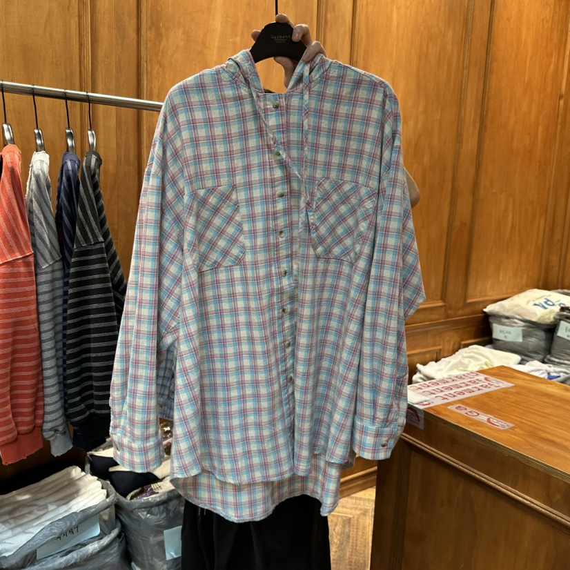 GARMENT-P東大門直郵女裝新款26春季推薦襯衫蕾絲衫兜帽GARMENT襯衫/蕾絲衫