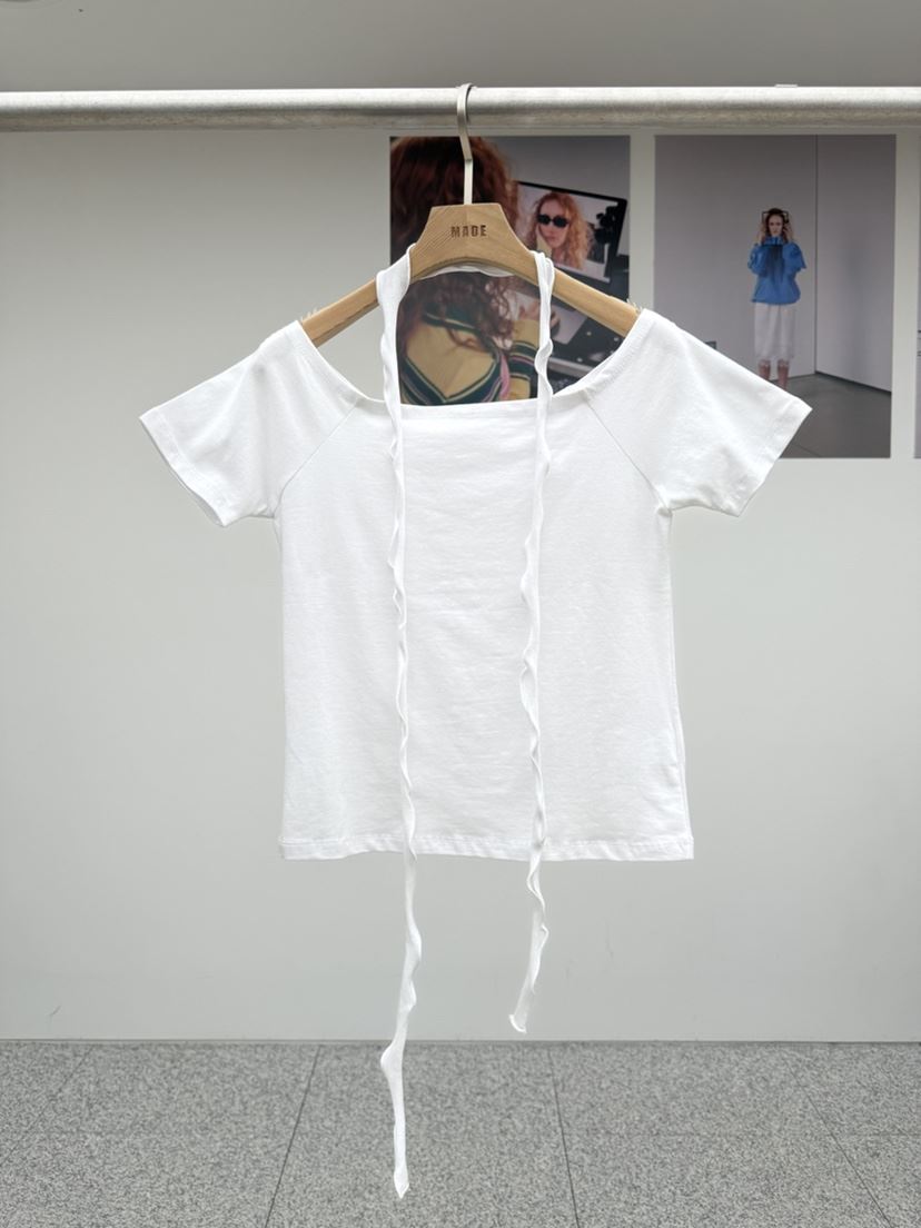 MADE-P韓國代購女士新款休閑時尚人氣真品T恤含脖帶圍巾MADE-PT恤