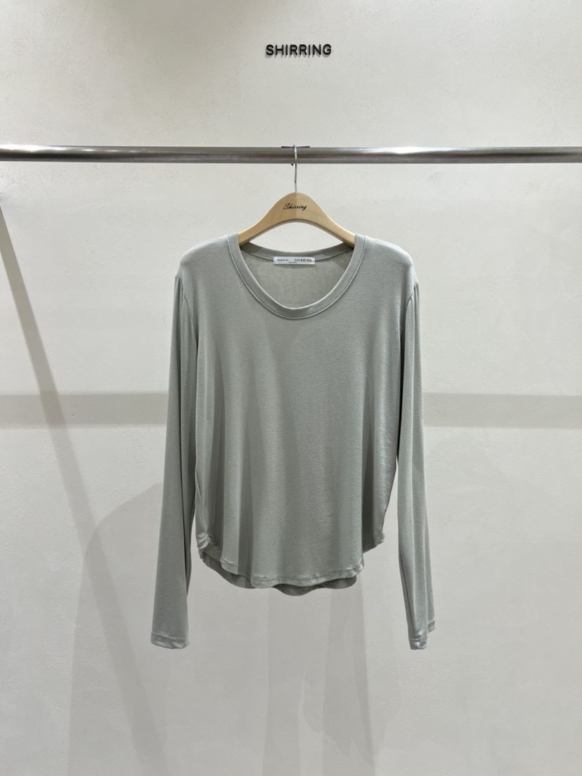 SHIRRING東大門直郵女士新品真品推薦休閑26春夏熱賣長袖T恤SHIRRING長袖T恤