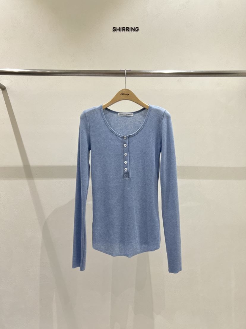 SHIRRING東大門代購女士新款熱賣真品休閑26春夏人氣長袖T恤SHIRRING長袖T恤