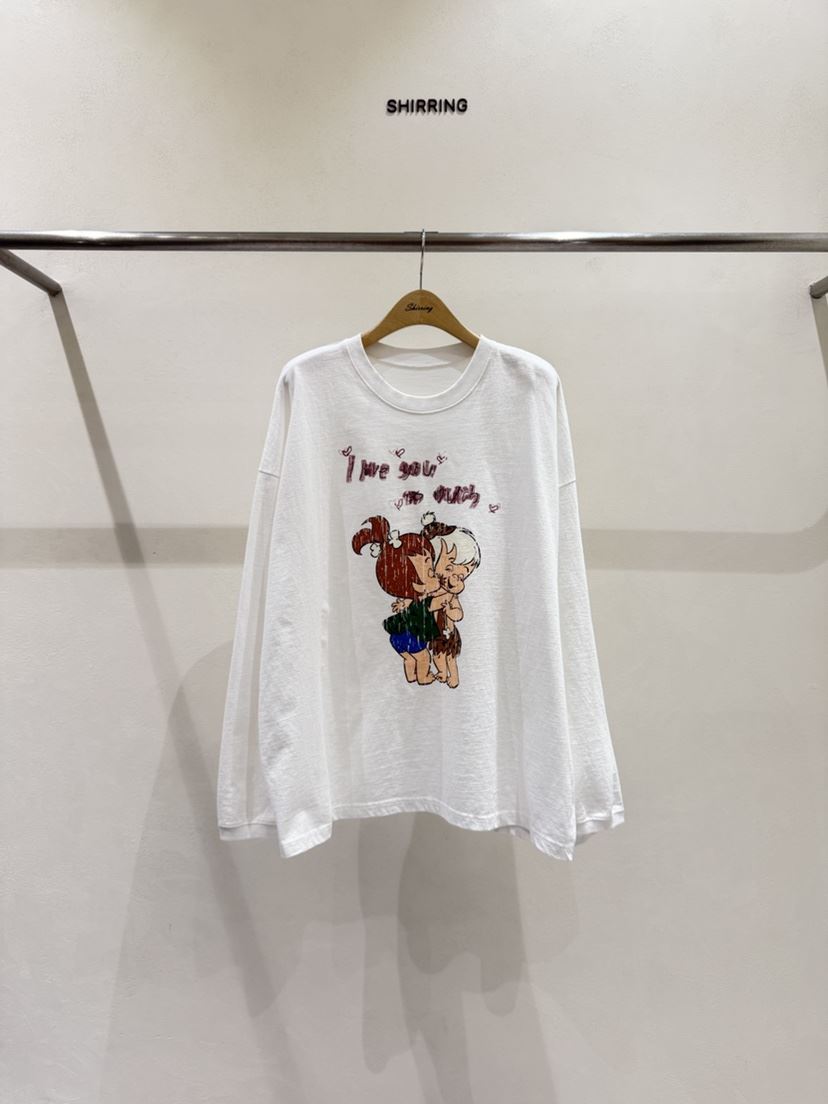 SHIRRING韓國代購女裝新款真品推薦休閑人氣職業26春夏長袖T恤SHIRRING長袖T恤