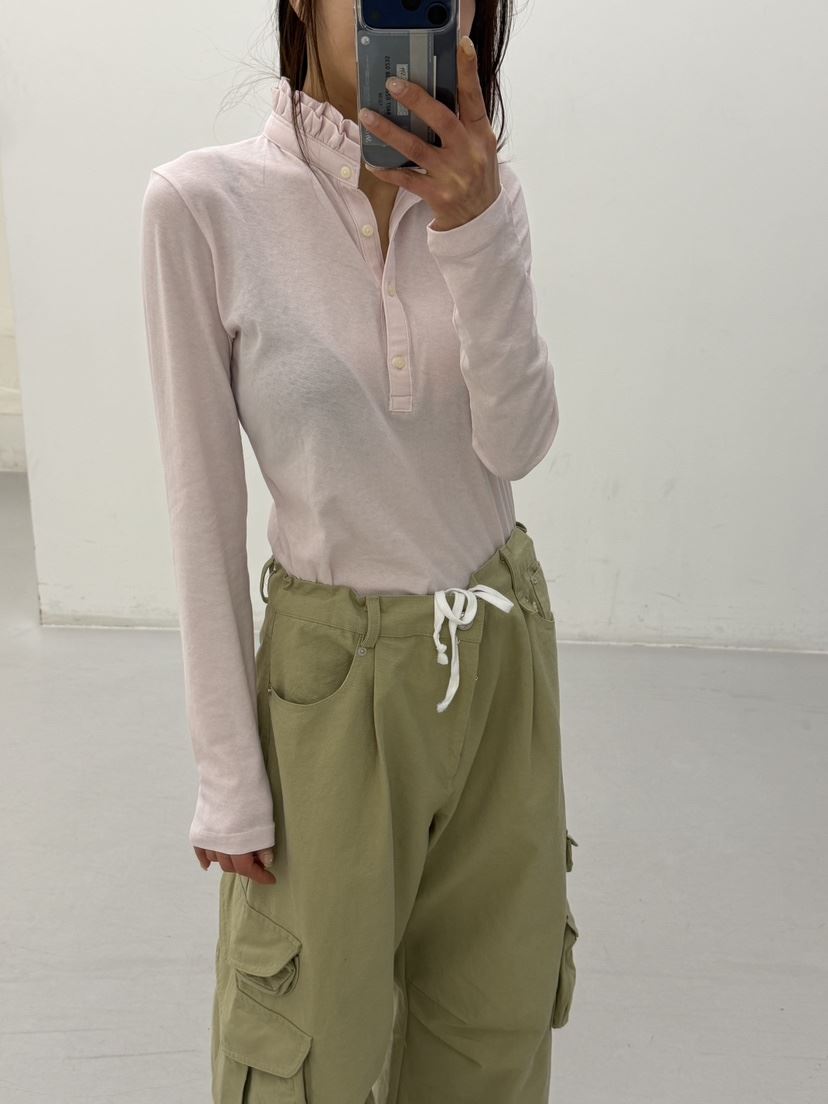 FRANC—L韓國直郵女士新品時尚人氣26春夏職業休閑長袖T恤FRANC長袖T恤