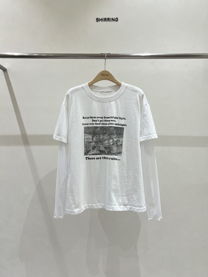 SHIRRING東大門代購女裝新品熱賣26春夏推薦時尚職業長袖T恤SHIRRING長袖T恤