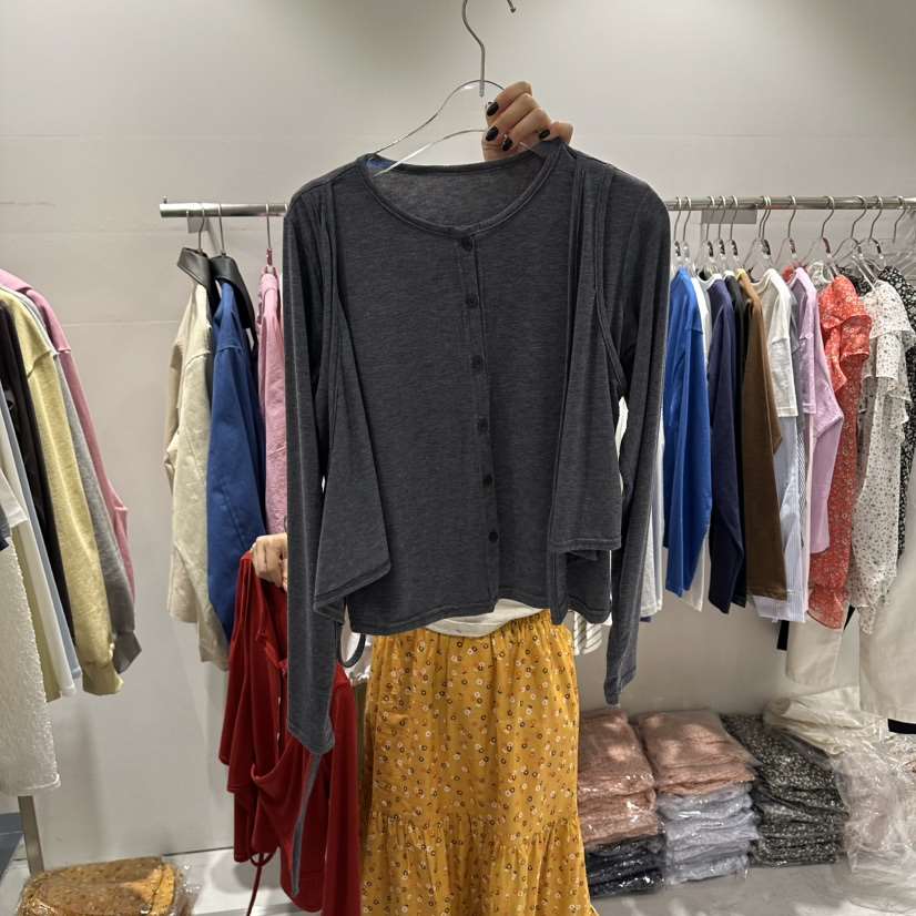 COMBO韓國代購女裝新品休閑真品職業26春夏人氣針織衫開衫COM_BO針織衫