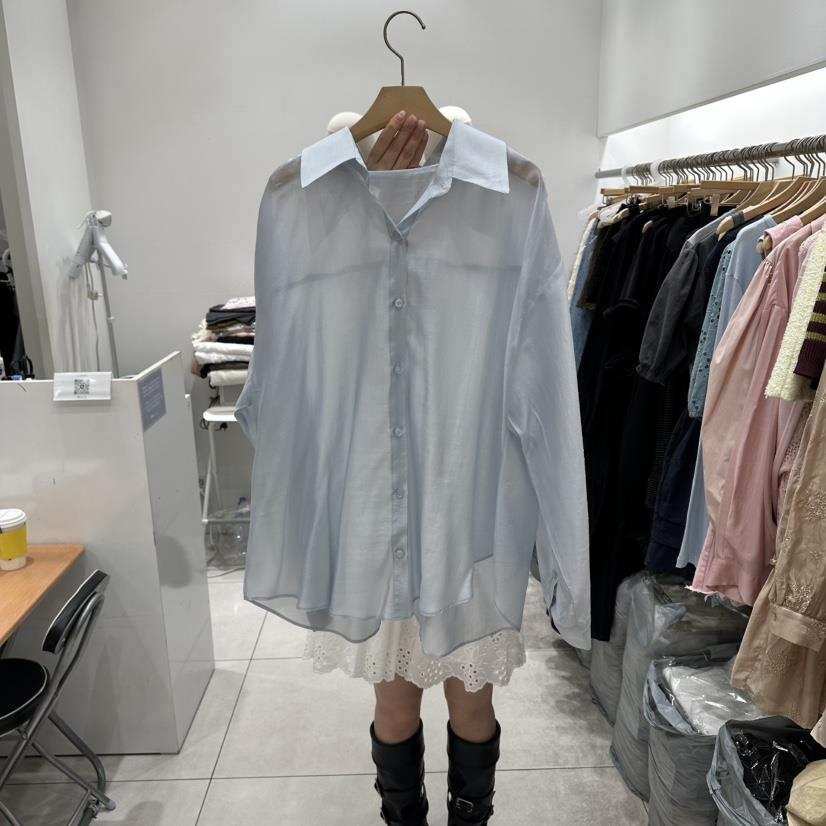 XPARTY韓國直郵女士新款推薦熱賣26春夏時尚真品襯衫蕾絲衫XPARTY襯衫/蕾絲衫