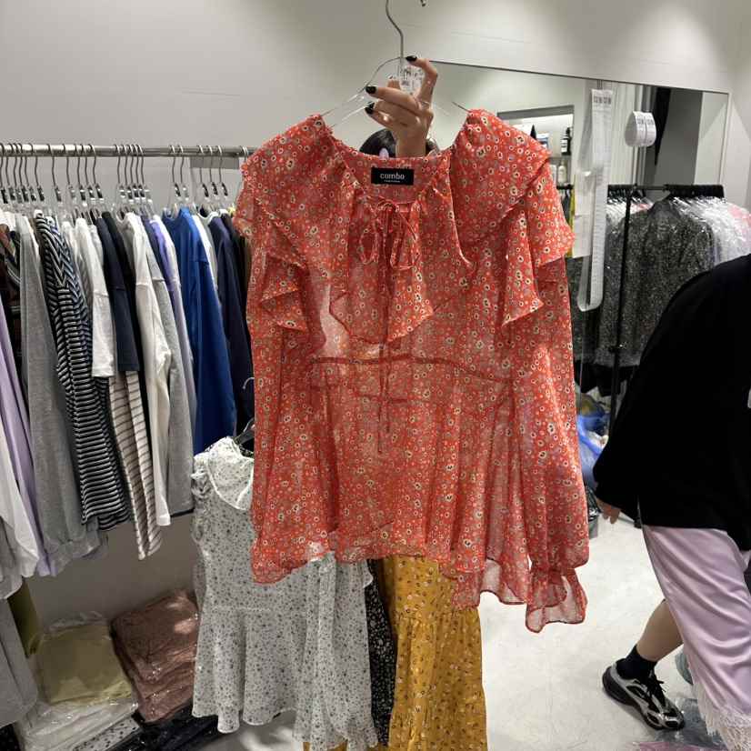 COMBO東大門代購女士新品職業時尚休閑人氣26春夏襯衫蕾絲衫COM_BO襯衫/蕾絲衫