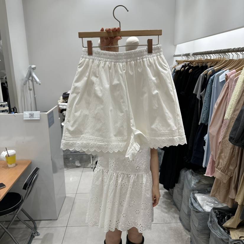 XPARTY韓國直郵女士新款休閑職業推薦時尚26春夏短褲褶裥XPARTY短褲