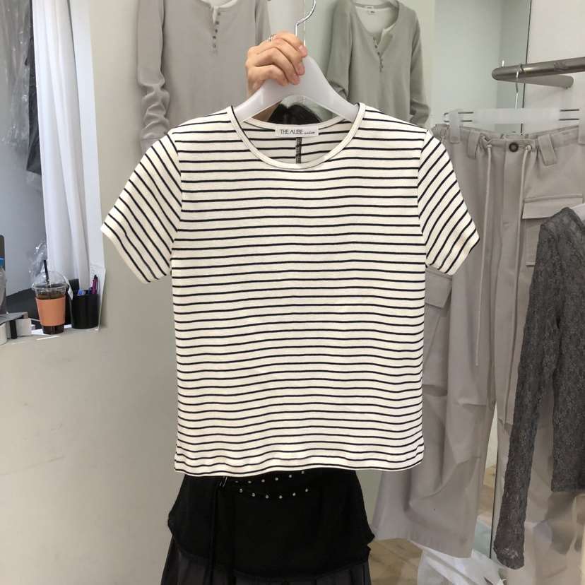 AUBE東大門實拍女士新款職業時尚真品熱賣休閑人氣26春夏T恤AUBET恤