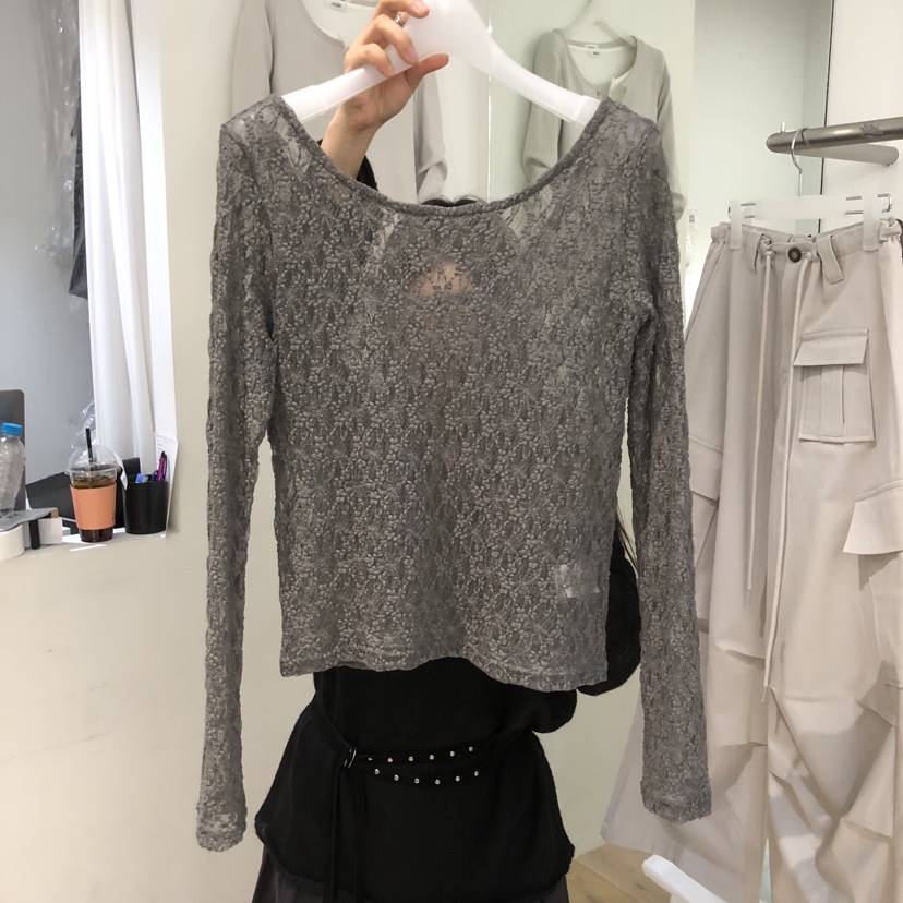 AUBE韓國代購女裝新款人氣26春夏熱賣職業時尚長袖T恤兩面穿AUBE長袖T恤