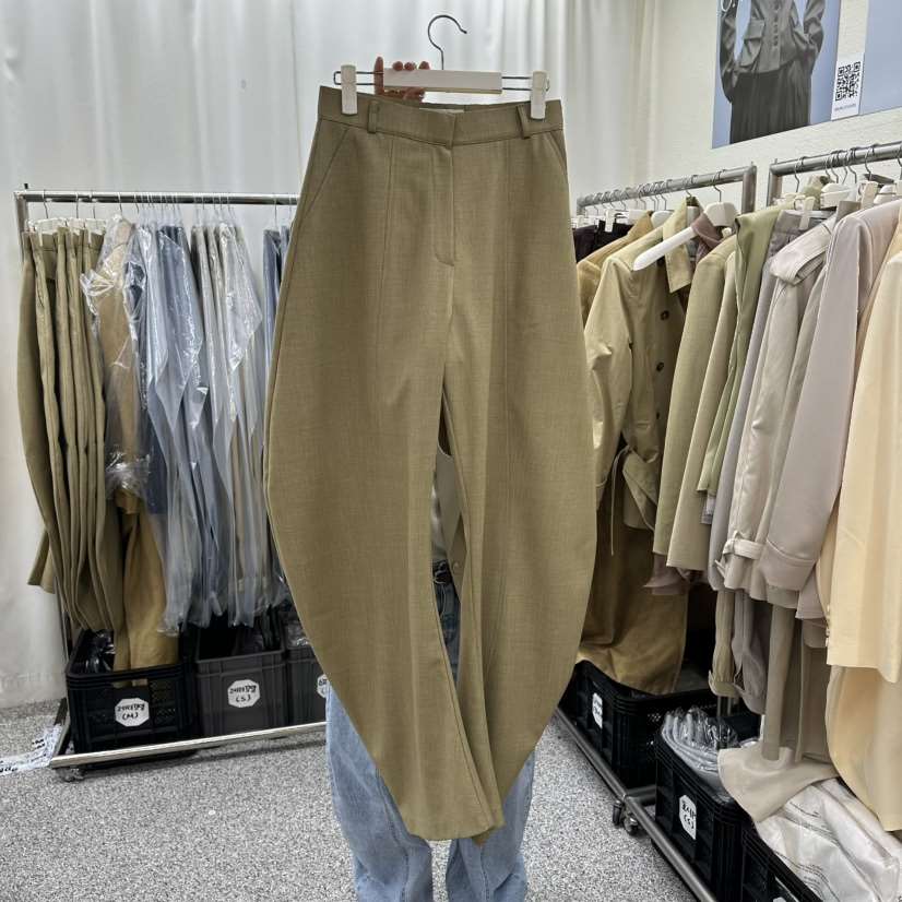 ONEBYTWO東大門代購女裝新款26春夏推薦人氣真品休閑褲褶皺ONE BY TWO休閑褲