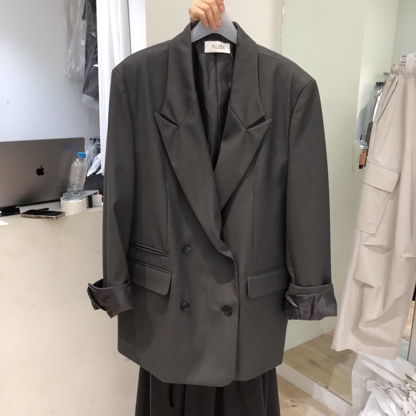 AUBE韓國代購女士新品熱賣26春夏真品人氣推薦休閑職業夾克AUBE夾克