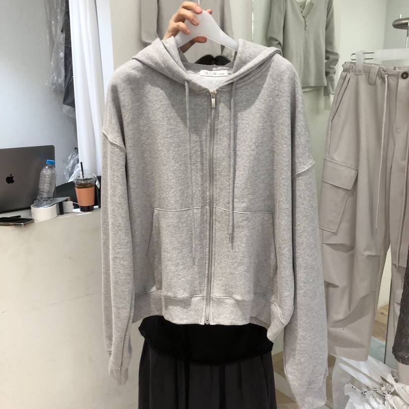 AUBE韓國直郵女士新款26春夏推薦休閑時尚夾克連帽拉鏈衫AUBE夾克