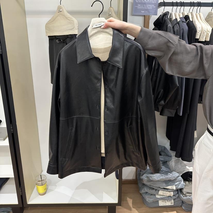 MUYBIEN東大門代購女裝新品熱賣推薦時尚26春夏皮衣不含內搭MUYBIEN皮衣