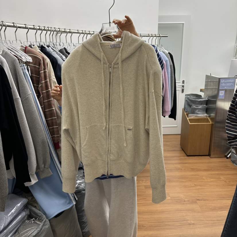GABIZON東大門實拍女士新品推薦時尚26春夏夾克連帽拉鏈衫柔軟GABIZON夾克