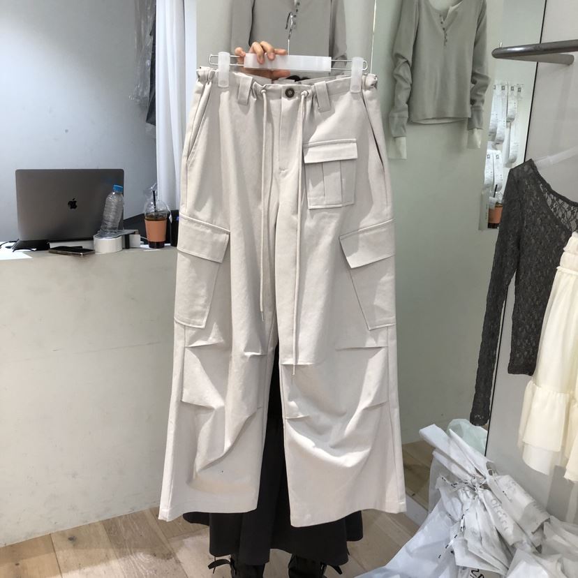 AUBE韓國直郵女士新品真品熱賣職業推薦人氣時尚休閑褲口袋AUBE休閑褲